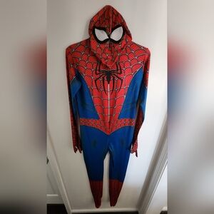 Spider Superhero Mens L Costume - Red and Blue